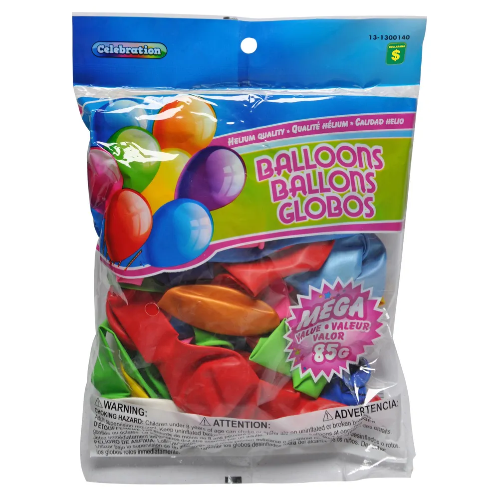 Dollarama Balloons (Assorted Colours and Sizes) - Case of 48 | The Pen ...