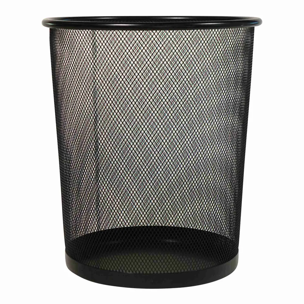 Dollarama Metal Mesh Trash Bin (Assorted Colours) Case of 18 The