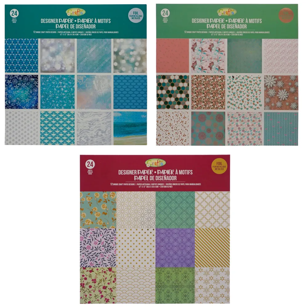 Dollarama 12" Paper Design Pad Case of 12 The Pen Centre