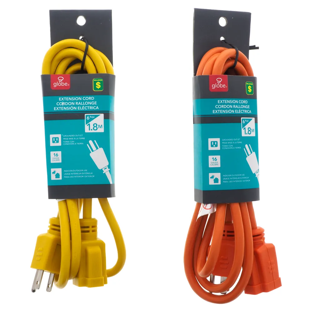Dollarama Extension Cord (Assorted Colours) Case of 20 Niagara Pen