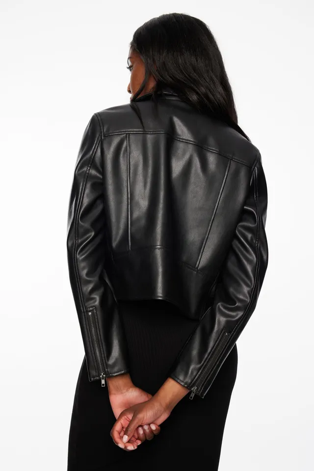 Dynamite Charlie Faux Leather Moto Jacket Bayshore Shopping Centre