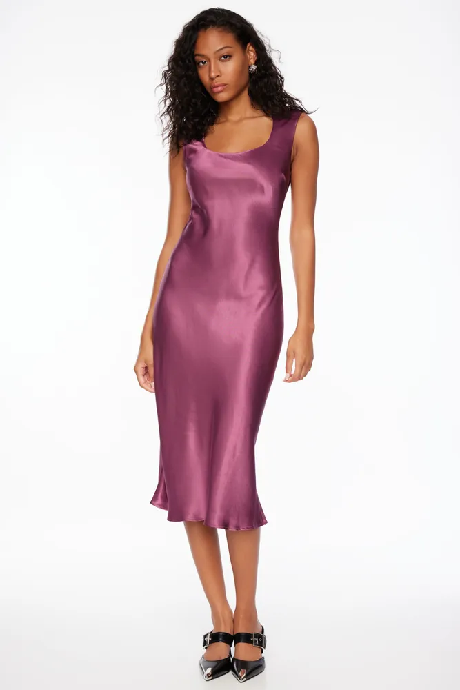 Satin midi clearance skirt dynamite