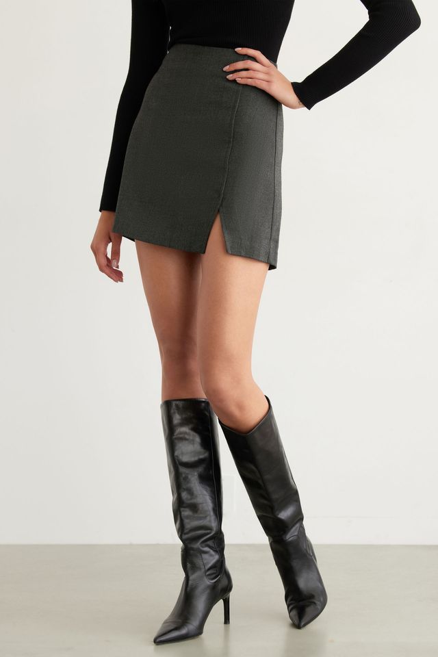 Suede Skirt Dynamite