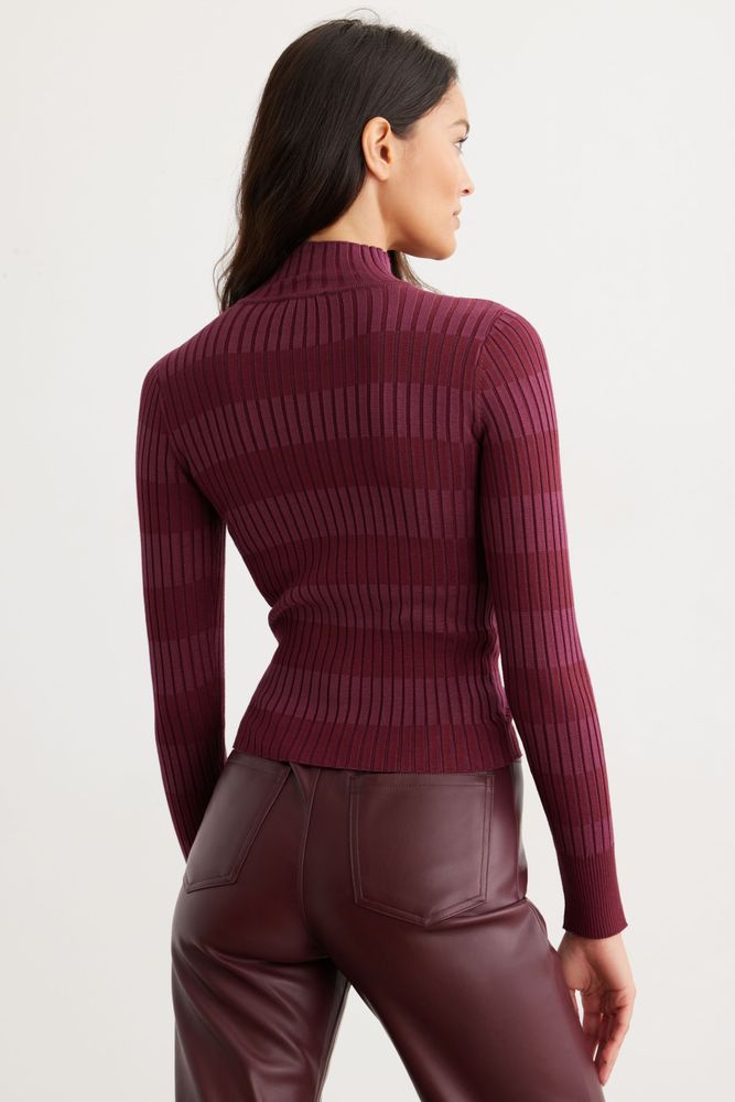 Dynamite Striped Turtleneck Sweater Bramalea City Centre