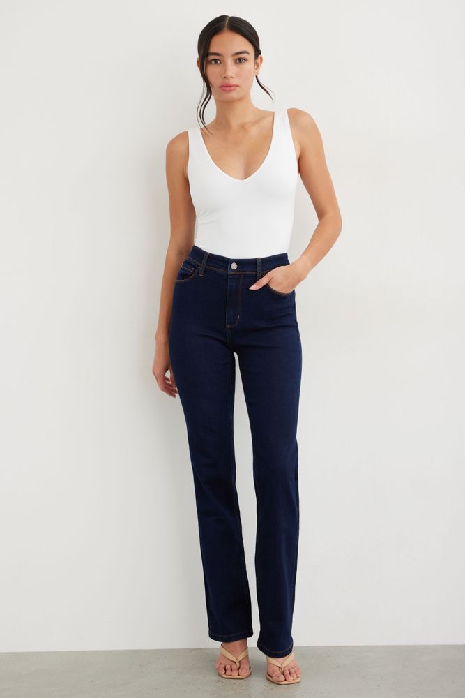 Helena high store rise straight jean
