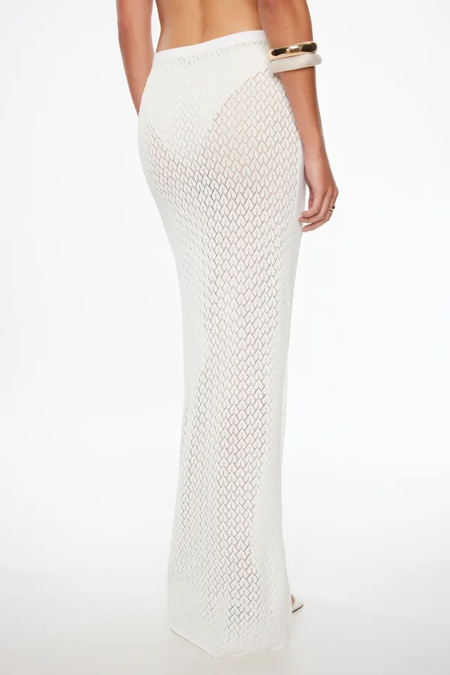 Dynamite Jupe maxi diaphane en pointelle Shop Midtown