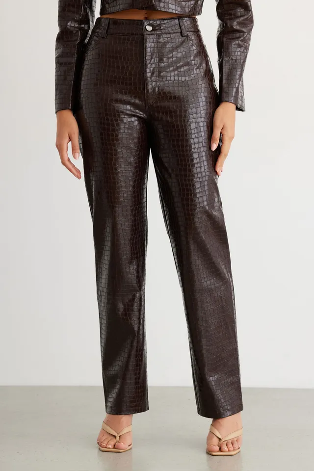 Leather pants dynamite sale