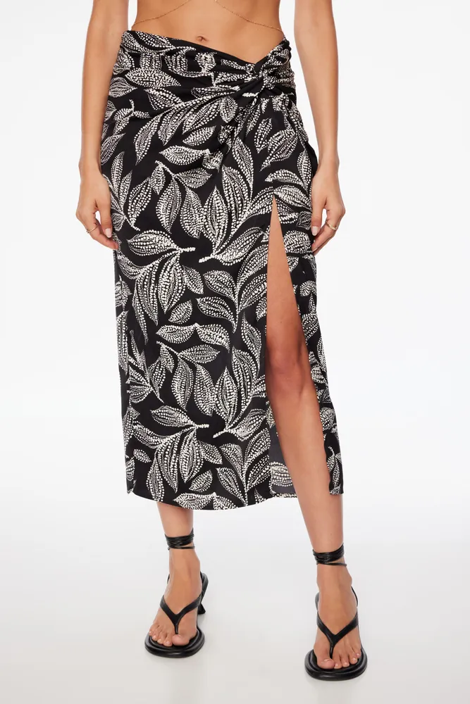 Satin midi clearance skirt dynamite