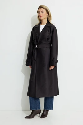 Sandro Vino Pleated Trench Coat at Coquitlam Centre in