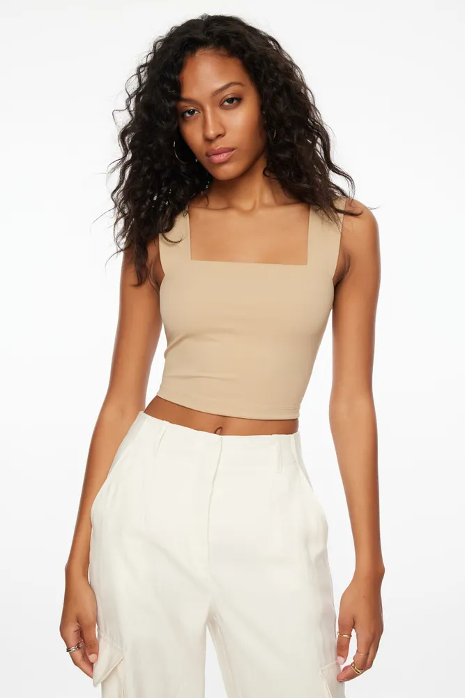 Dynamite Lota Sculpt Square Neck Tank Top | Shop Midtown