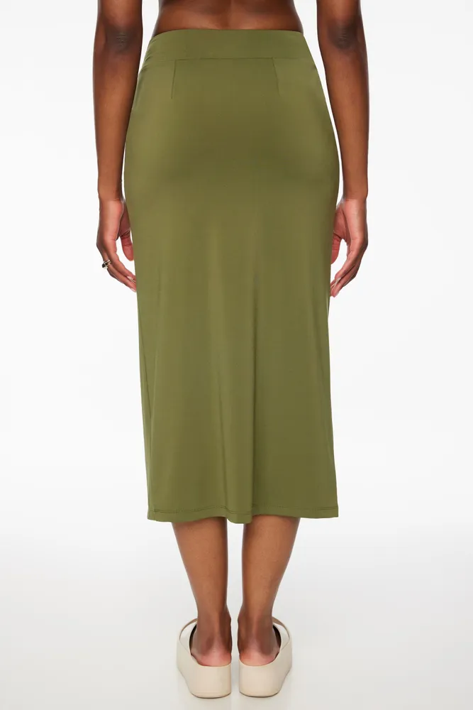 Satin midi skirt dynamite online