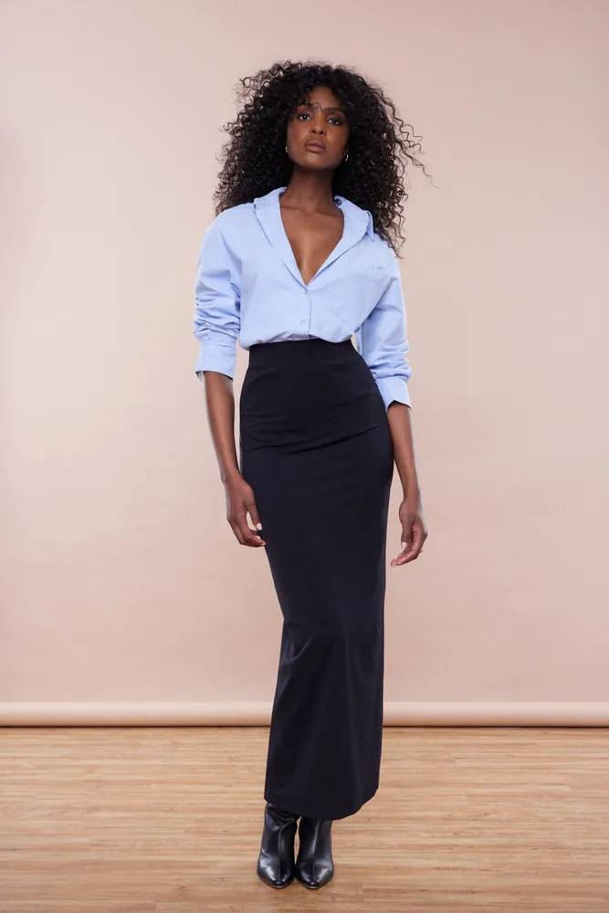 Maxi pencil skirt outfit 2025