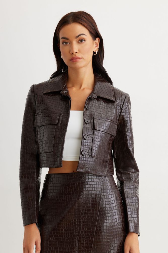 Dynamite faux leather jacket outlet