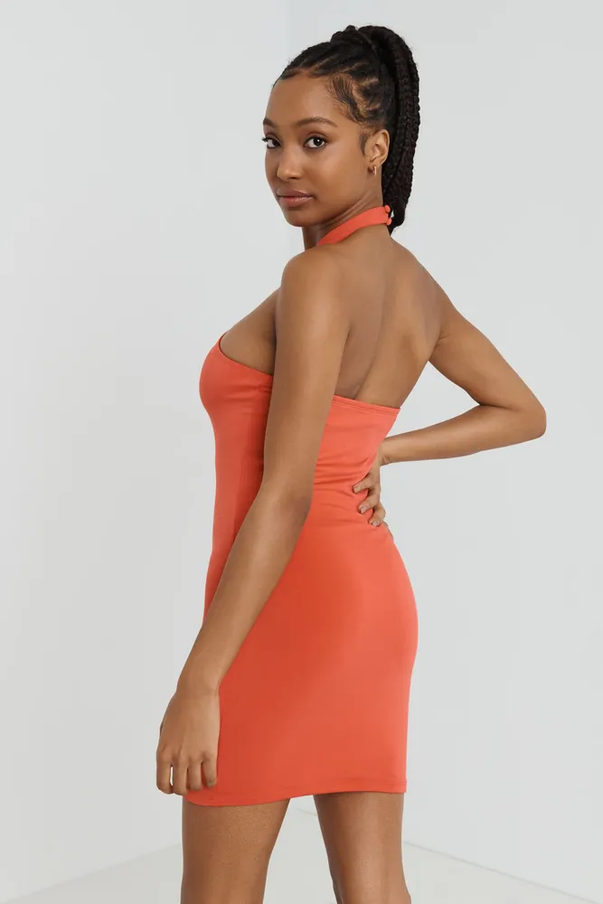 Garage Halter Ring Bodycon Dress Bramalea City Centre