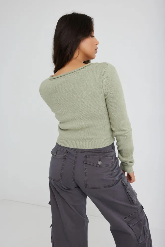 Garage cropped sweater sales