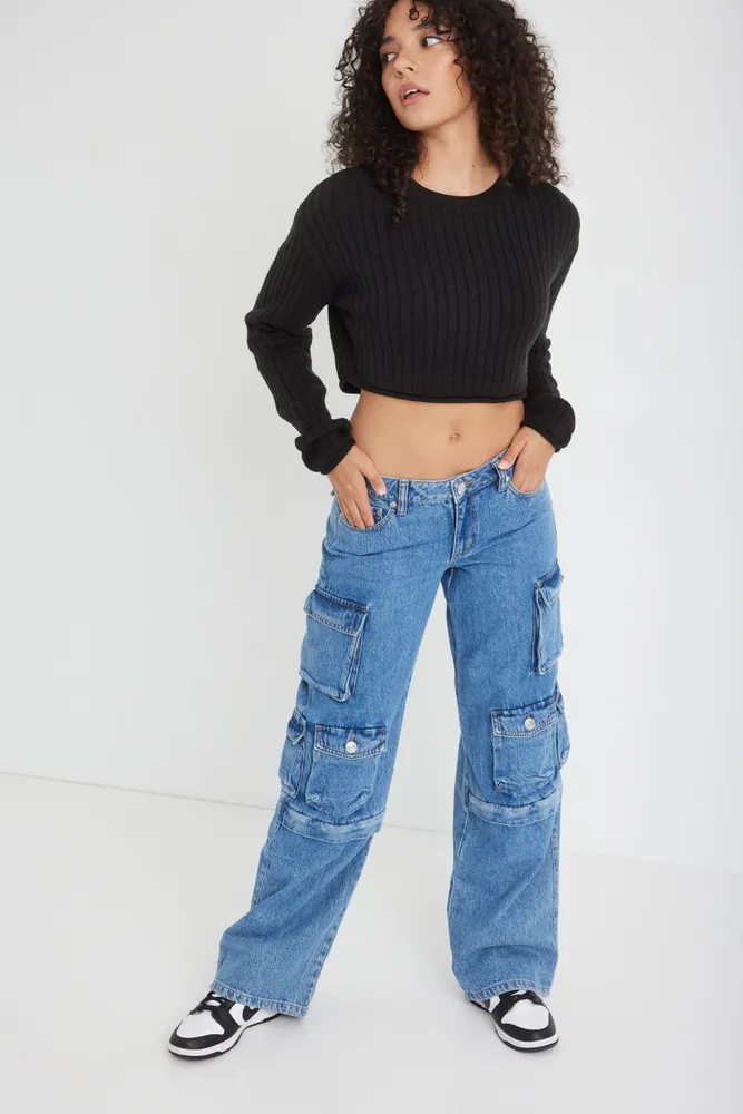 Garage cropped new arrivals sweater