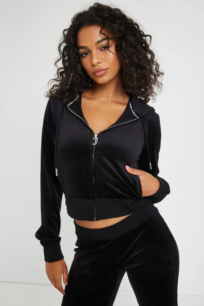 JUICY COUTURE OG Big Bling Velour Hoodie