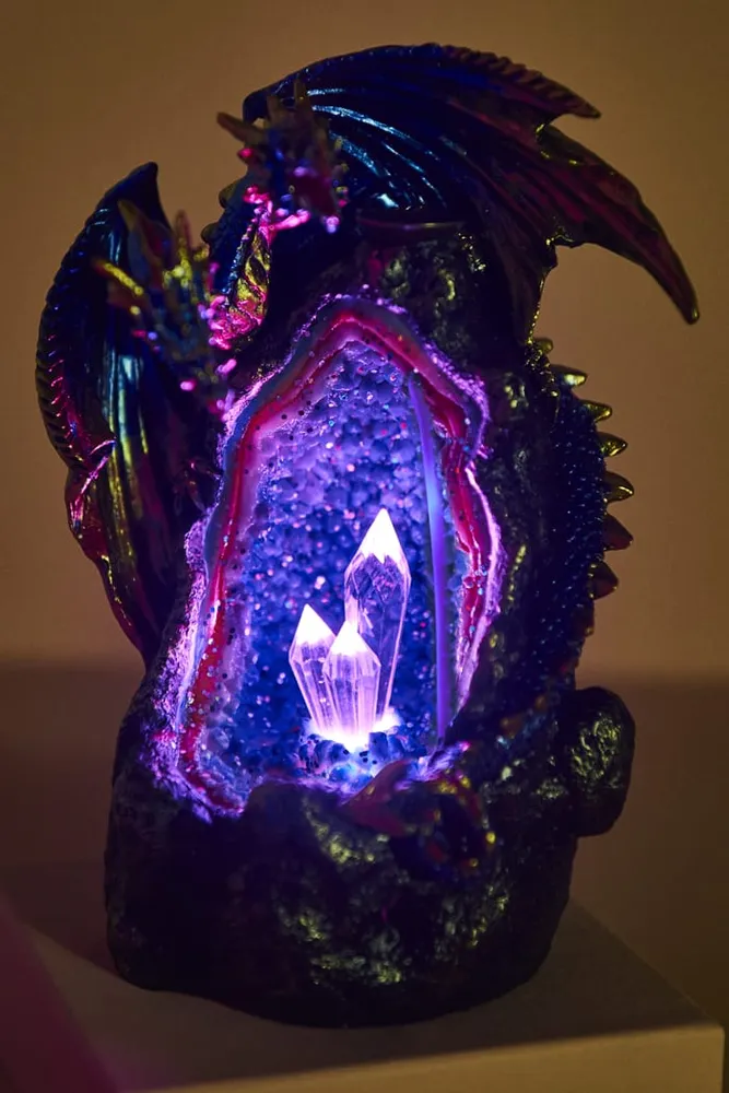 Earthbound Trading LED Blue Dragon Backflow Incense Burner