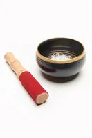 Earthbound Trading Black Flower of Life Singing Bowl Set | Hamilton Place