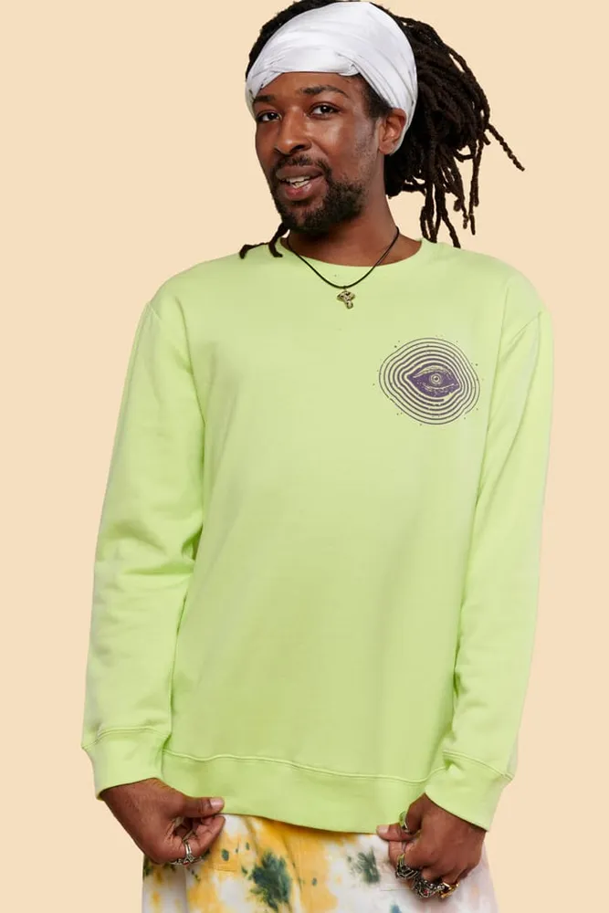 Earthbound Trading Glow The Dark Alien Sweatshirt EB Exclusive