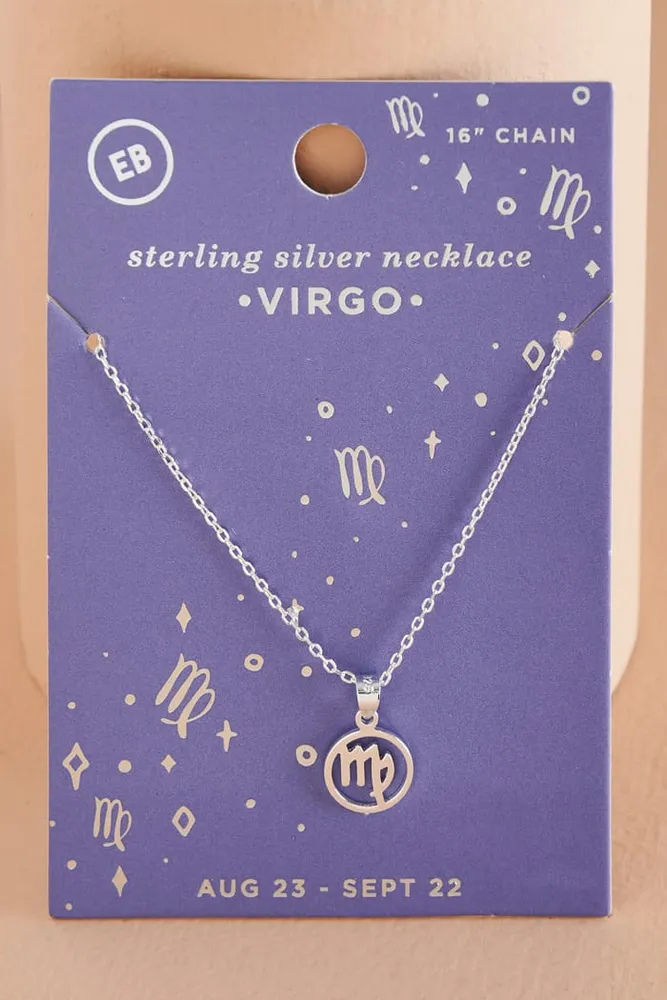 Virgo zodiac sign on sale necklace