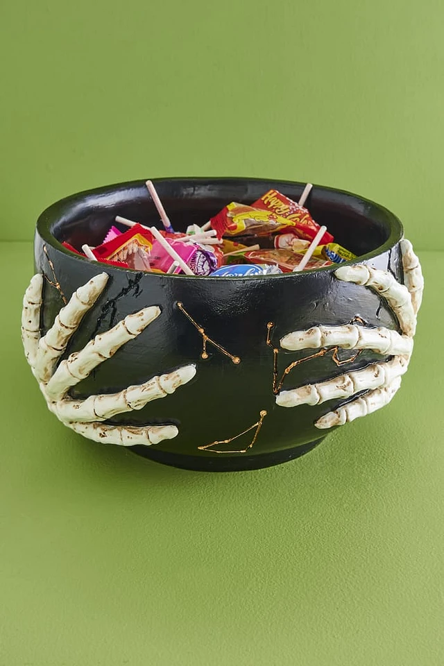 Earth Bound Trading Skeleton Hands Zodiac Candy Bowl at Hamilton
