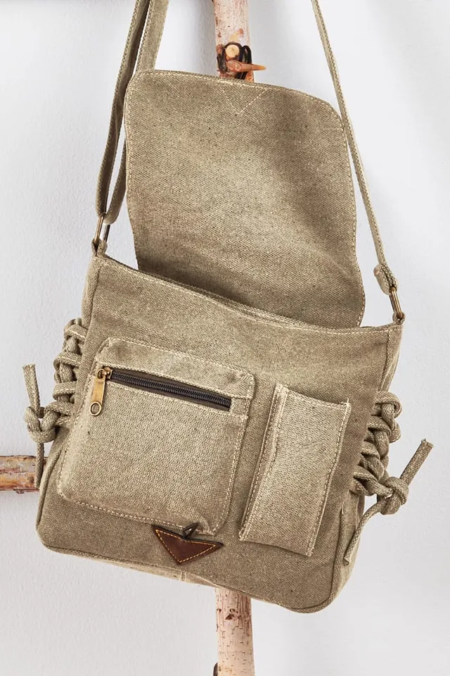 Earthbound Trading Green Bag with Button and Toggle Westland Mall