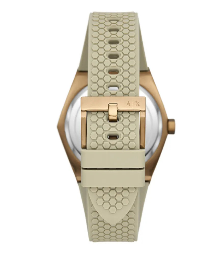 Armani Exchange Reloj para Hombre Geraldo Casual Dorado Paseo