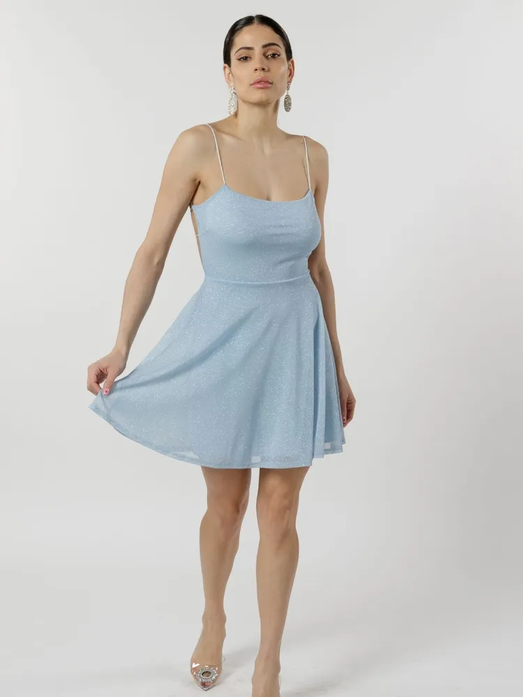 Michael kors mesh fit and flare hotsell dress