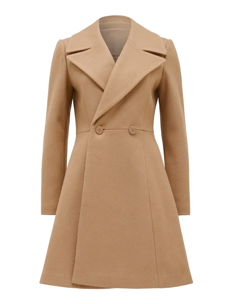 Fit and flare shop coat womens