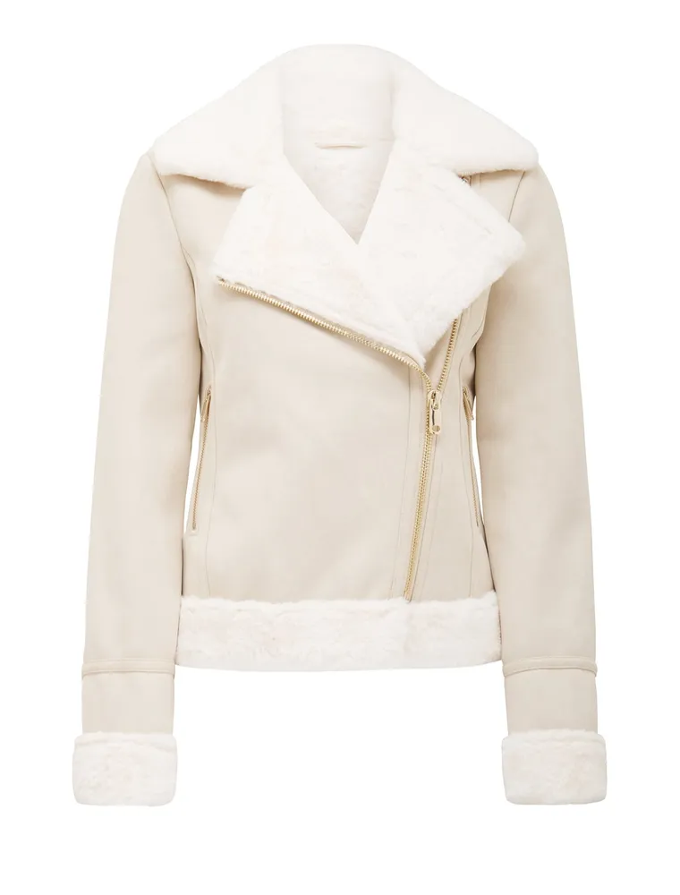 Cream aviator coat 2025