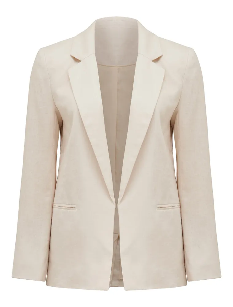 Ever New Lila Petite Linen Blazer Square One