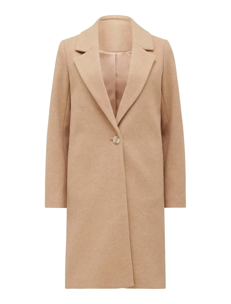 Boyfriend coat camel discount