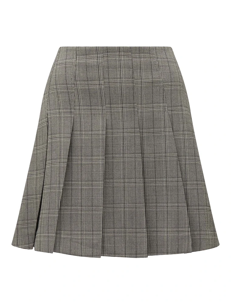 ◇NIEEH◇ BLOCK PLEATED SKIRT_IVORY Pleat Detail Midi Skirt-Ivory | Boden USA