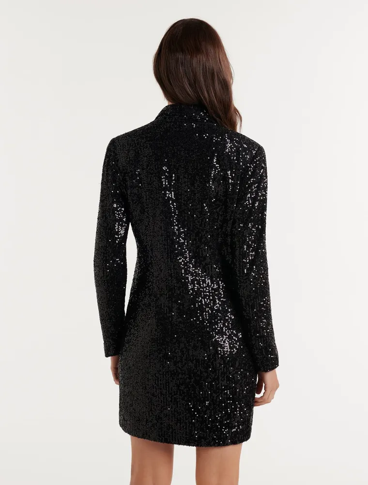 Forever unique sequin blazer dress sale