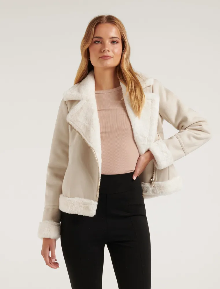 Ever New Houston Aviator Jacket Square One