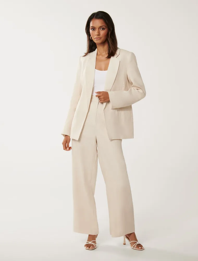 Petite cream blazer outlet