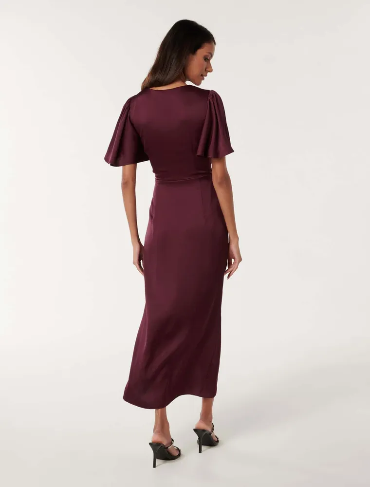 Ever New Estelle Petite Flutter Sleeve Dress Square One