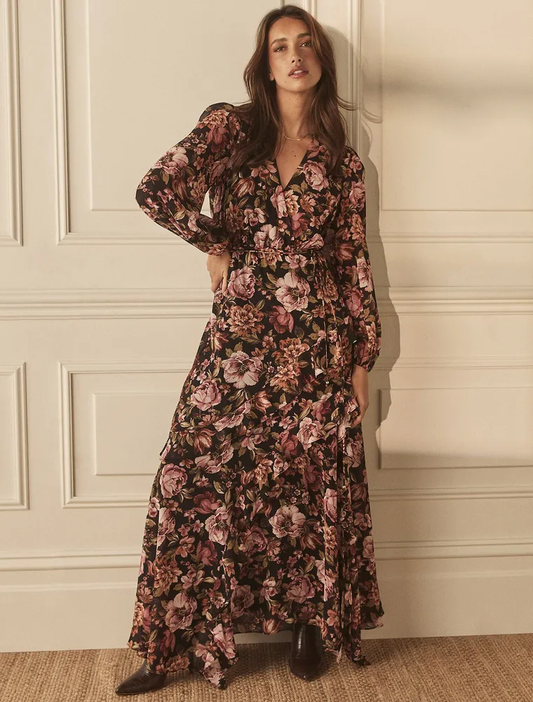 New look hotsell ruffle maxi dress
