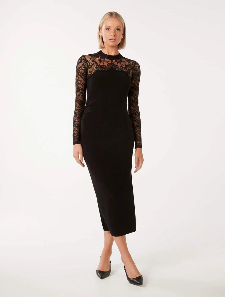 Long sleeve lace dress canada online