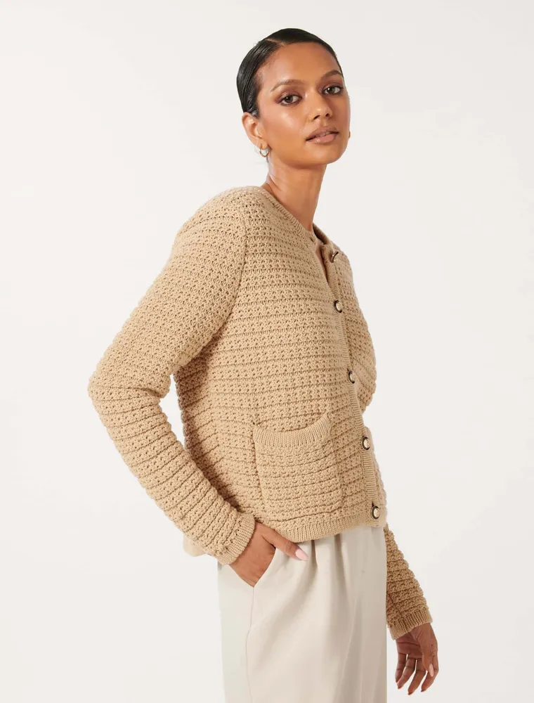 Ever New Chloe Petite Textured Knit Cardigan Square One