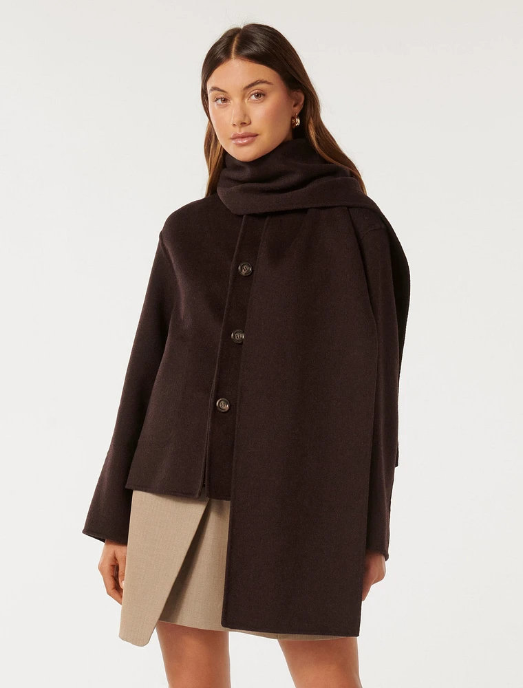 EverNew Stella Scarf Coat | Upper Canada Mall