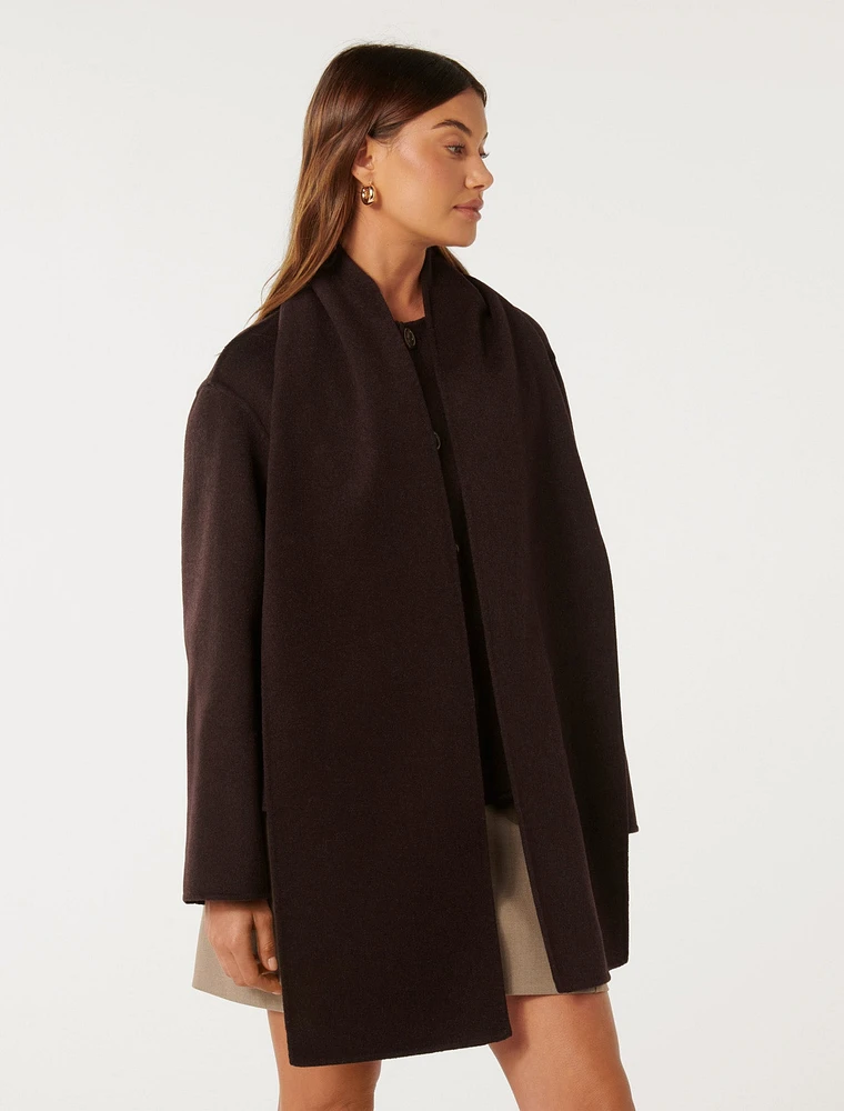 EverNew Stella Scarf Coat | Upper Canada Mall