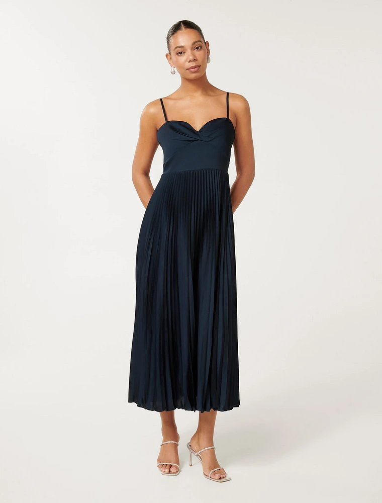 EverNew Chloe Pleated Midi Dress at Bramalea City Centre in