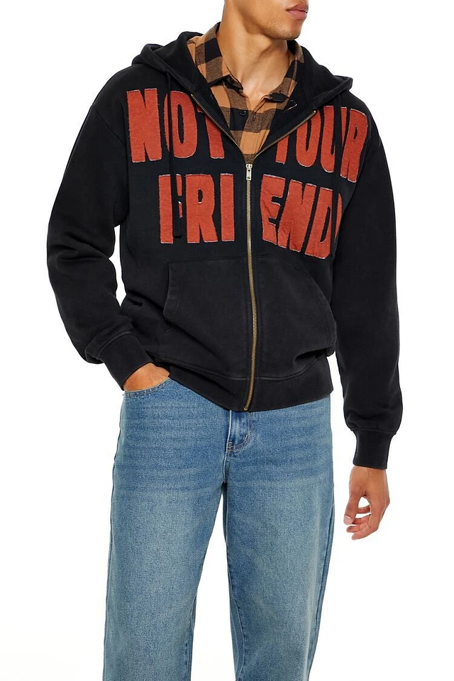 Forever 21 Not Your Friend Zip-Up Hoodie | MainPlace Mall