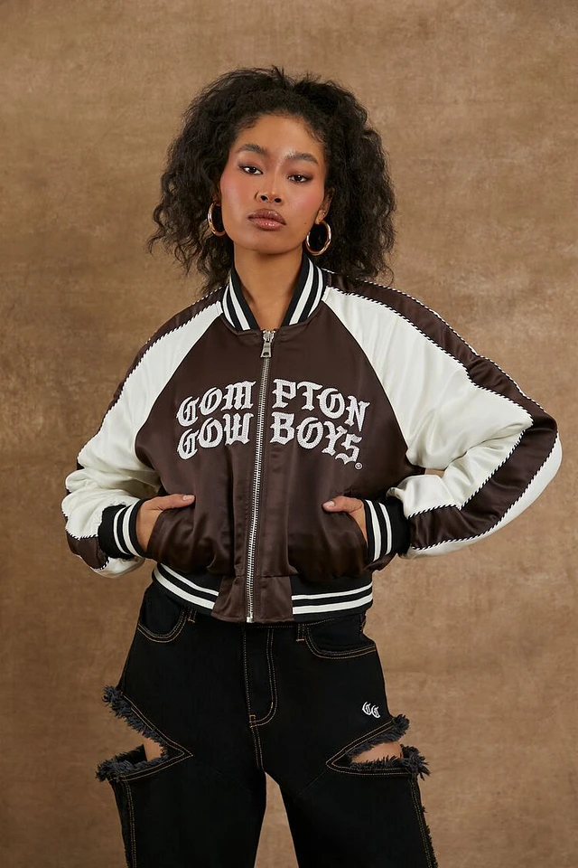 Forever 21 Compton Cowboys Varsity Jacket at Vancouver Mall in