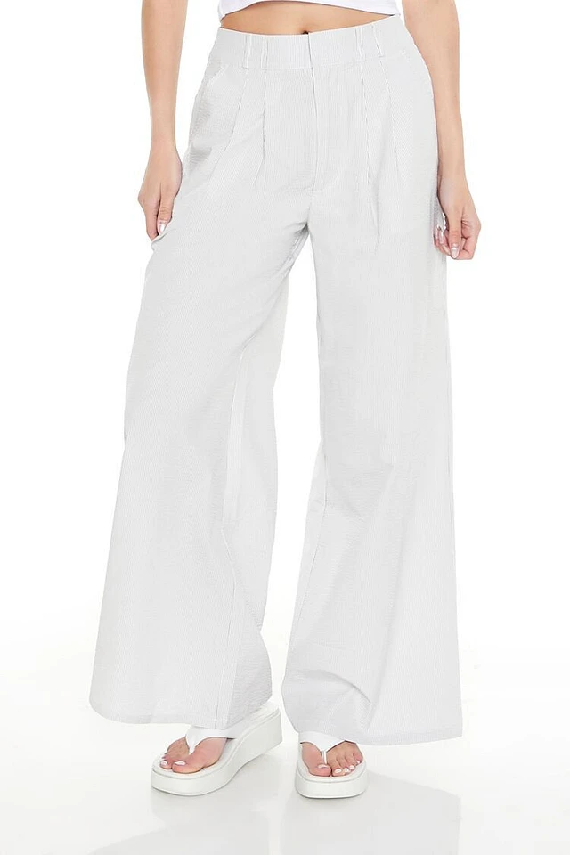 Forever 21 Pinstriped Wide-Leg Pants | Arden Fair