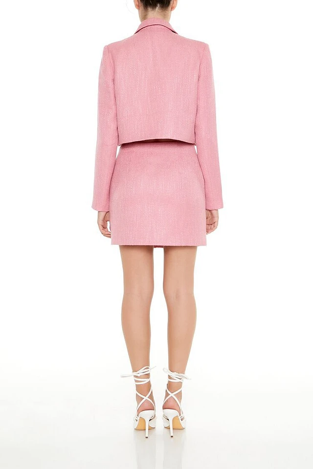 Forever 21 Tweed Cropped Jacket & Skirt Set | Arden Fair