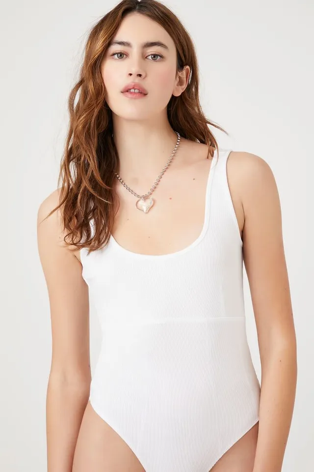 Forever 21 white bodysuit online