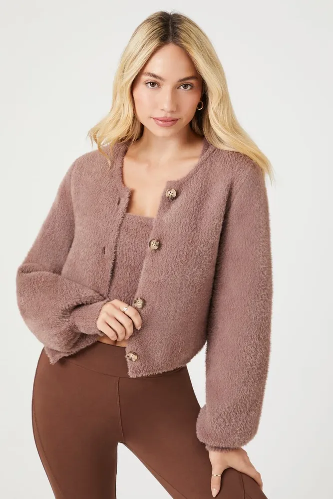 Forever 21 fuzzy new arrivals cardigan